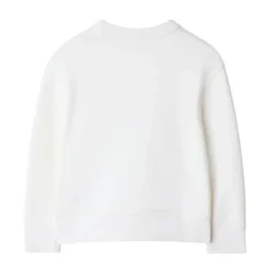 Hvit Logo Print Crew Neck T-skjorte