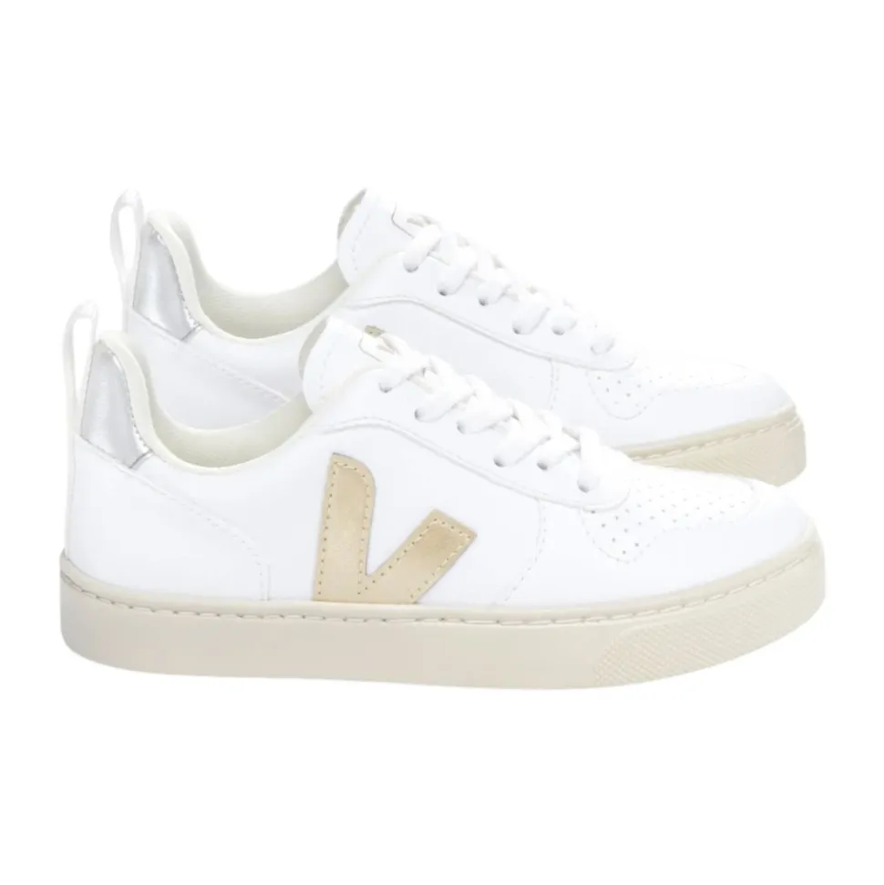 Hvit Platina Sølv Sneakers
