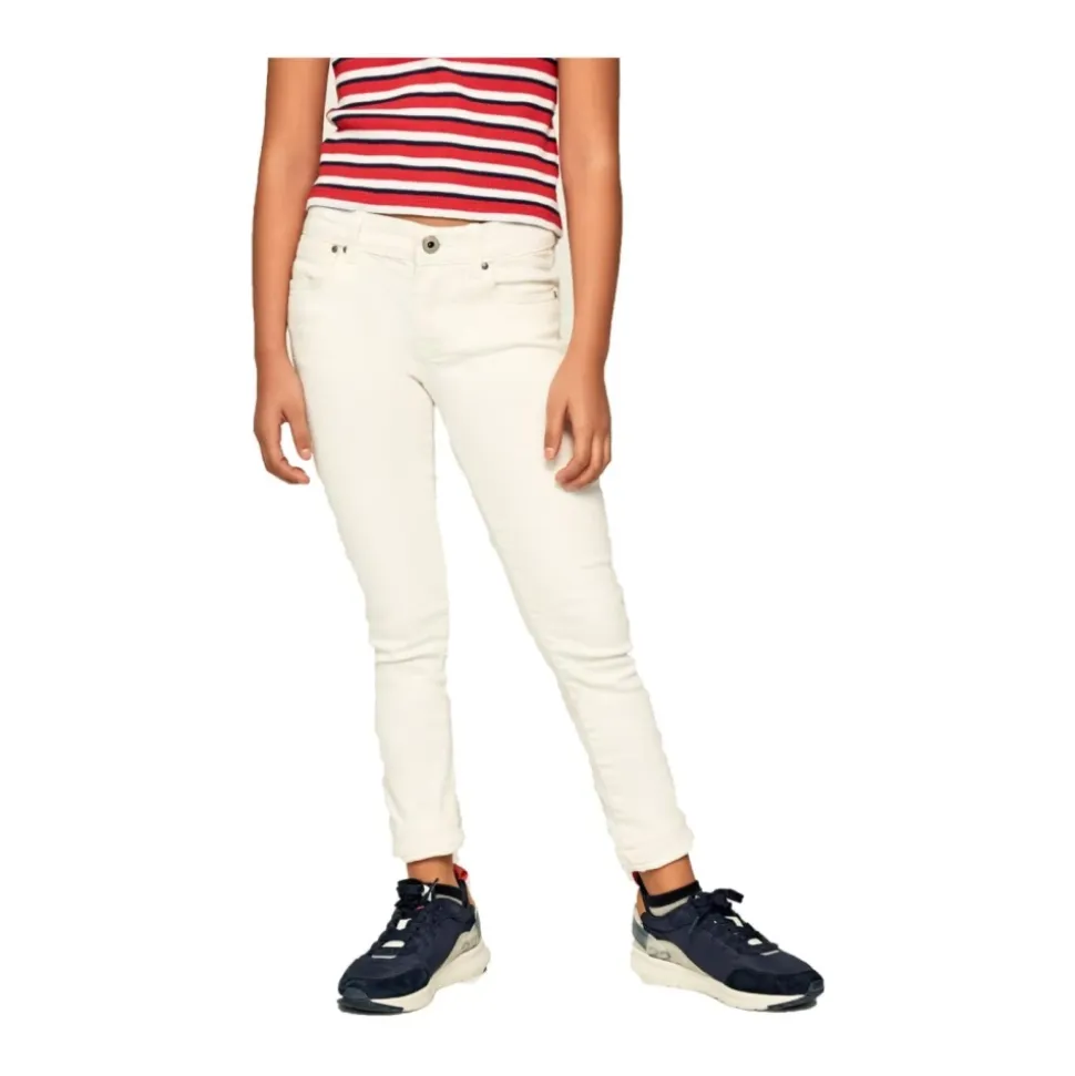 Hvit Skinny Pixlette Denim Jeans