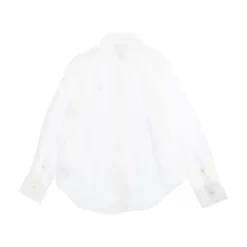 Hvit Skjorte med Pony Logo Brodert