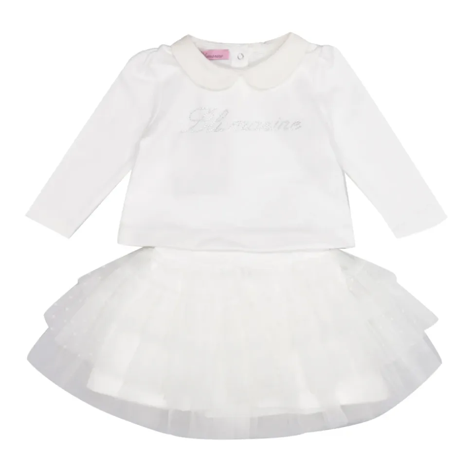 Hvit To-Delt Dress Jersey