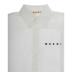 Hvit Unisex Skjorte Stilig Modell