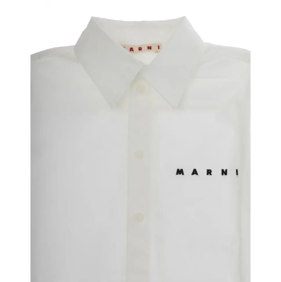 Hvit Unisex Skjorte Stilig Modell
