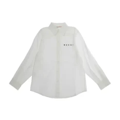 Hvit Unisex Skjorte Stilig Modell