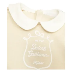 Ivory & Beige Logo Babygrow Gavesett