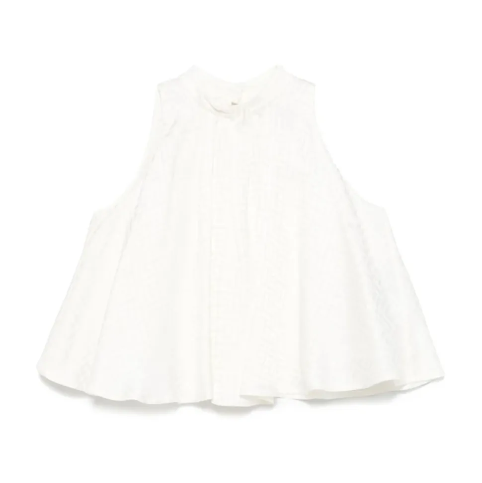 Ivory Skjorte for Jenter Elegant Stil