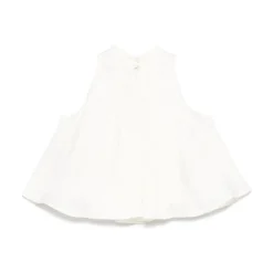 Ivory Skjorte for Jenter Elegant Stil