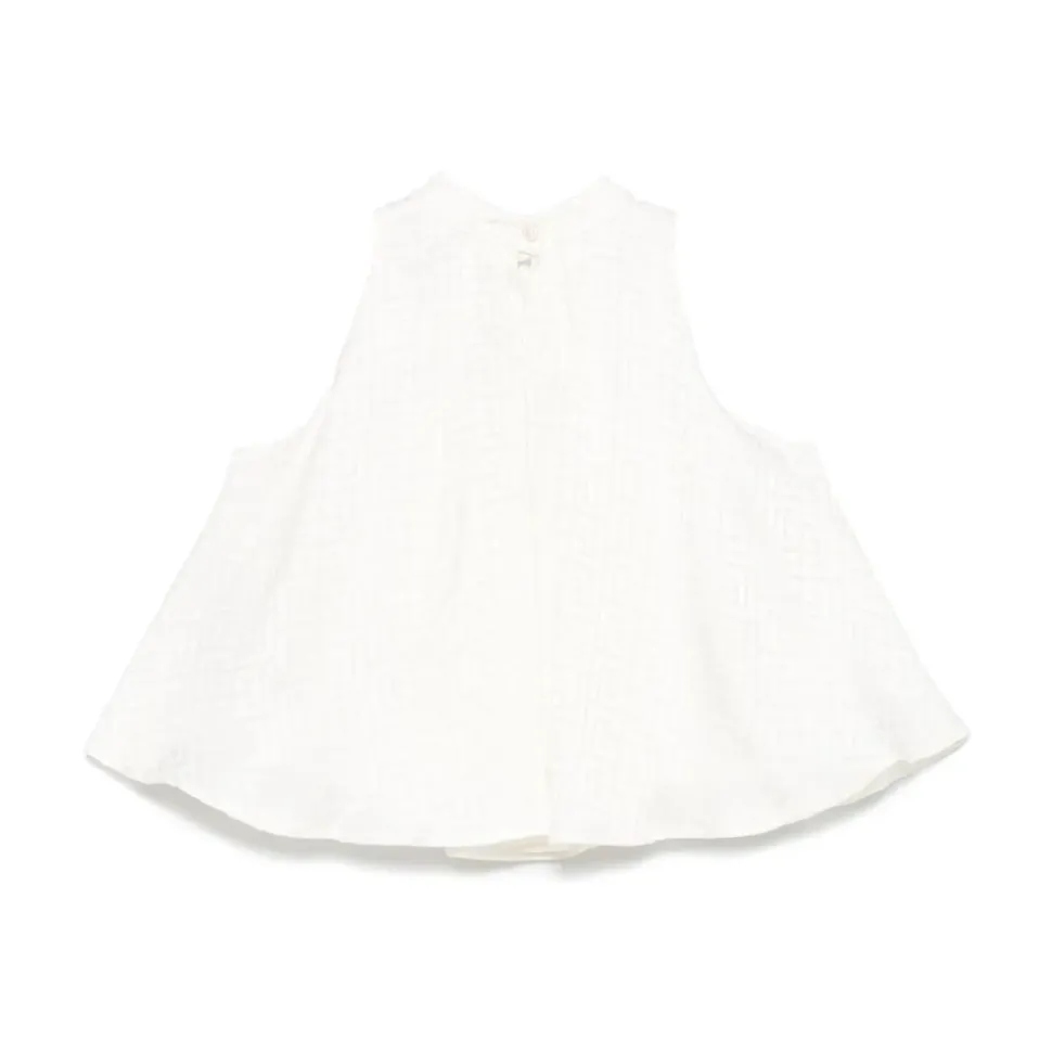 Ivory Skjorte for Jenter Elegant Stil