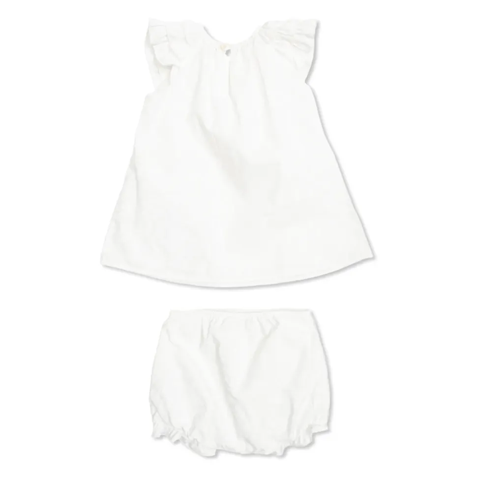 Jacquard Cotton-Poplin Kjolesett