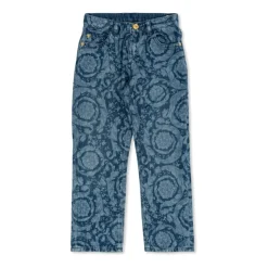 Jeans med barocco-mønster