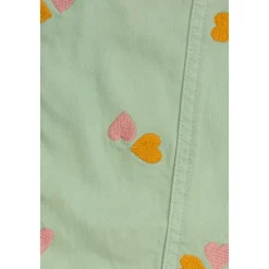 Jeans med brodert mønster