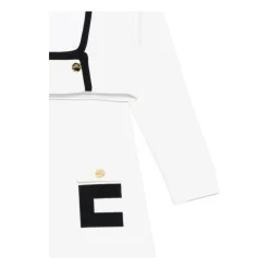 Jerseykjole med juvelknapper
