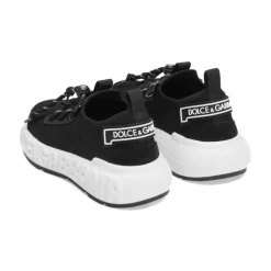 Jersey- og semsket kalveskinn-sneakers