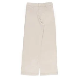 Junior Beige Bomullsbukser med Print