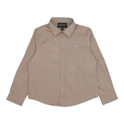 Junior Bomullsskjorte med Logo Broderi