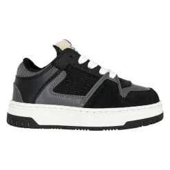 Junior Sneakers i semsket skinn og nylon