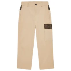Junior Straight Trousers med Jacquarddetaljer