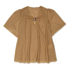 Kjole med lurex-tråd