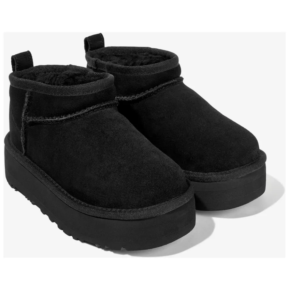 Klassiske Ultra Mini Platform Svarte Støvler