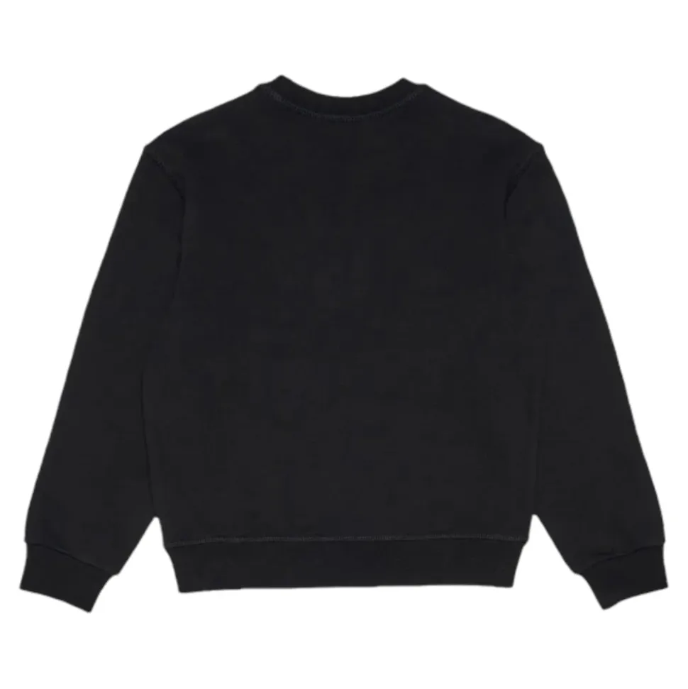 Kontrast Print Crewneck Sweatshirt for Jenter