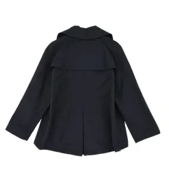 Kort, dobbeltspent trenchcoat