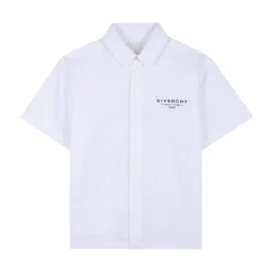 Kortermet brodert skjorte