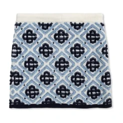 Kort skjørt med monogram