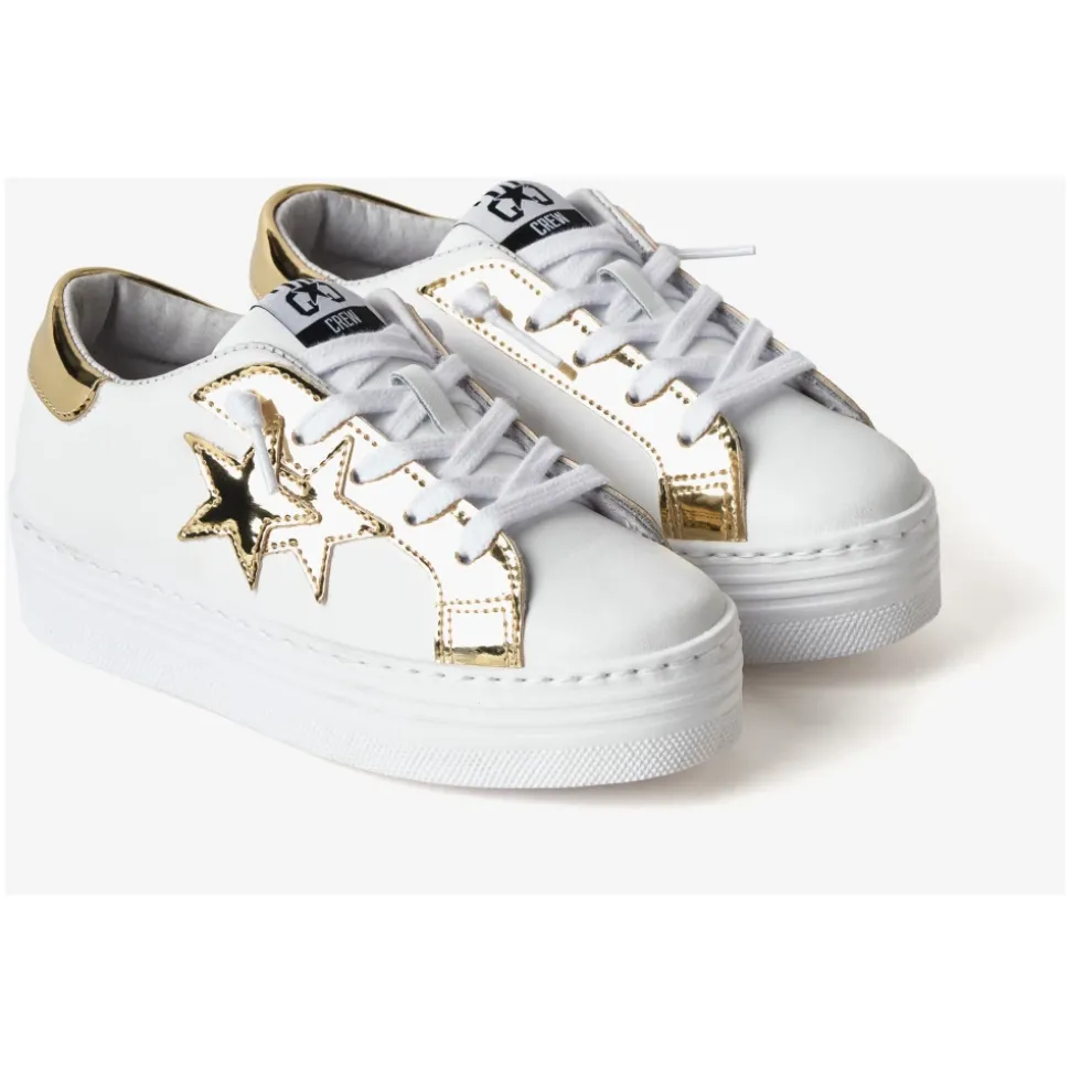 Lave Sneakers i Mykt Skinn