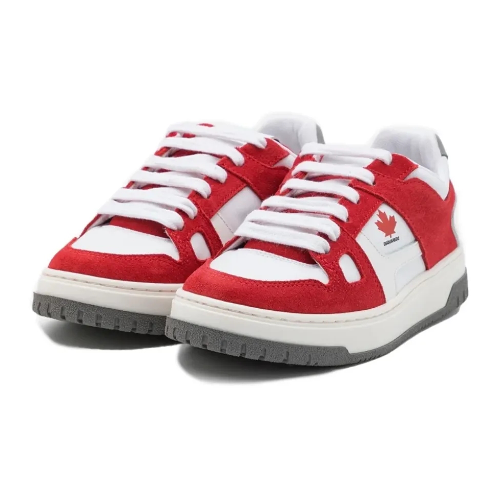 Leather and Suede Sneakers
