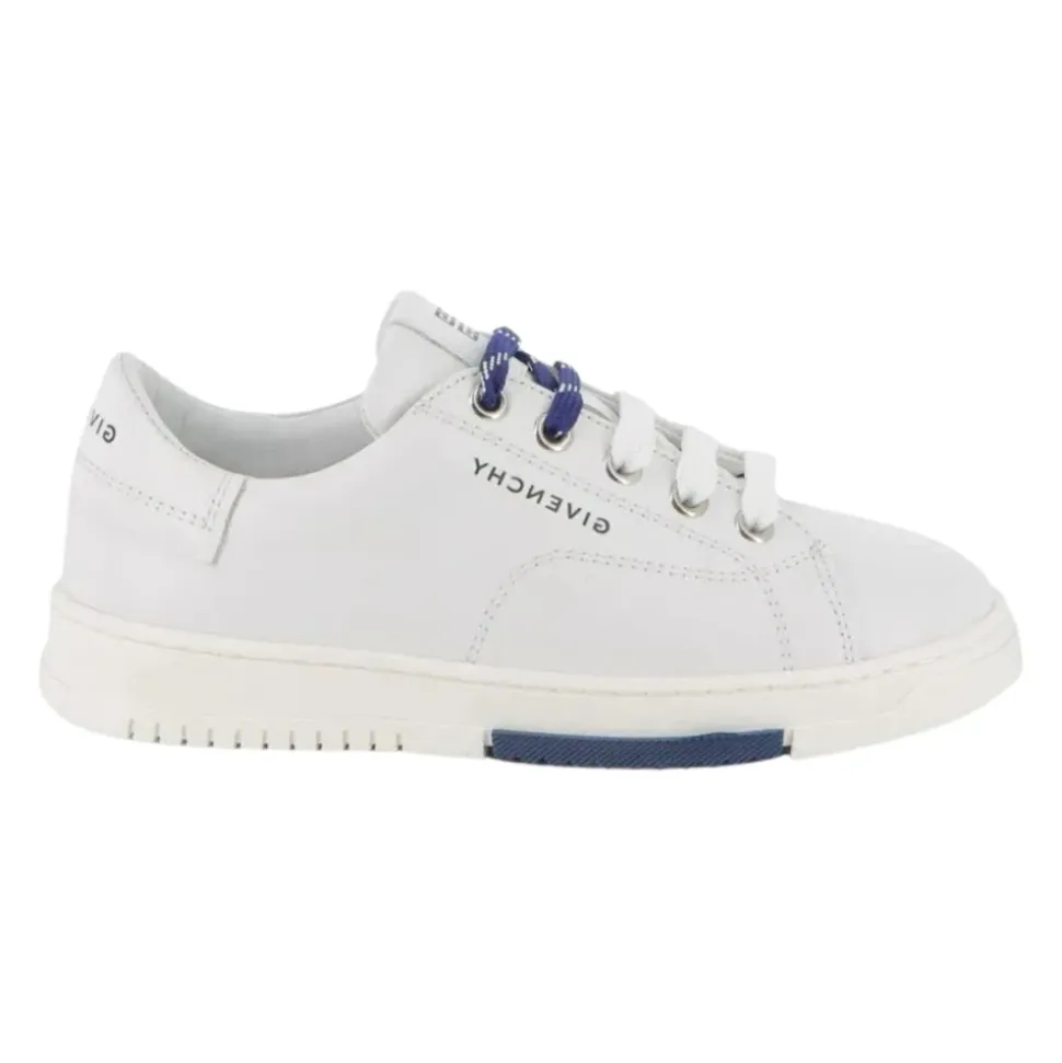 Leather Lace-Up Sneakers