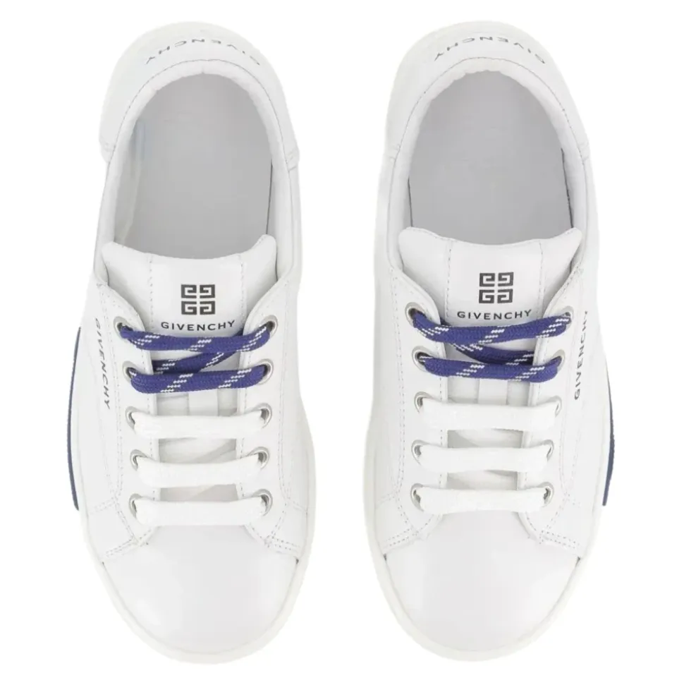 Leather Lace-Up Sneakers