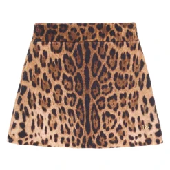 Leopardmønstret skjørt