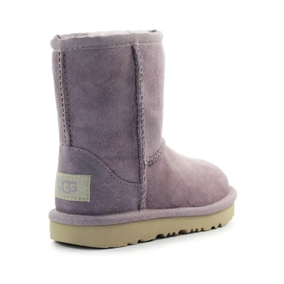 Lilla Semsket Baby Boot med Saueskinn