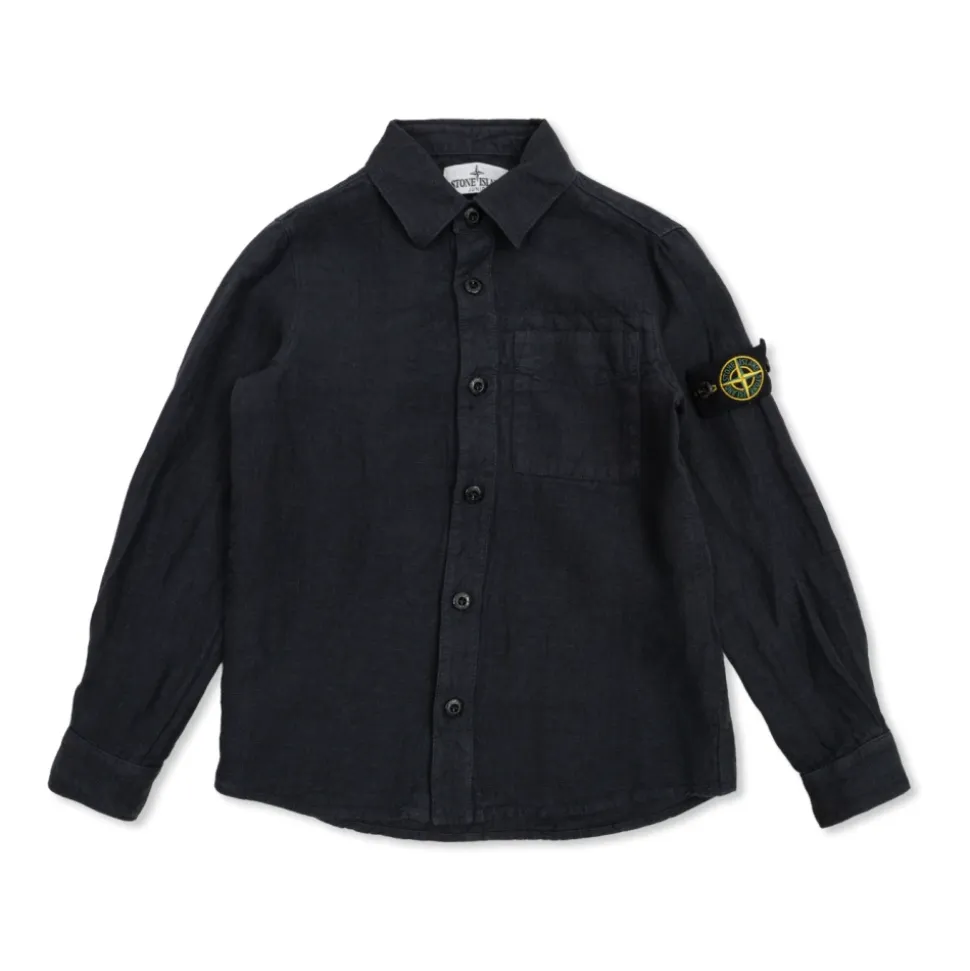 Linskjorte med lomme