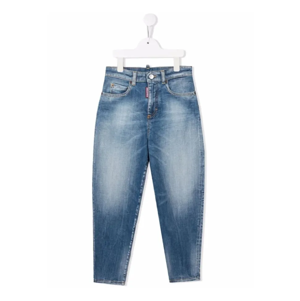 Logo beltering jeans