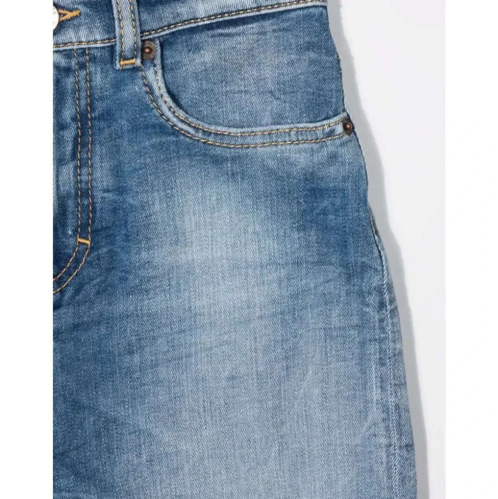 Logo beltering jeans