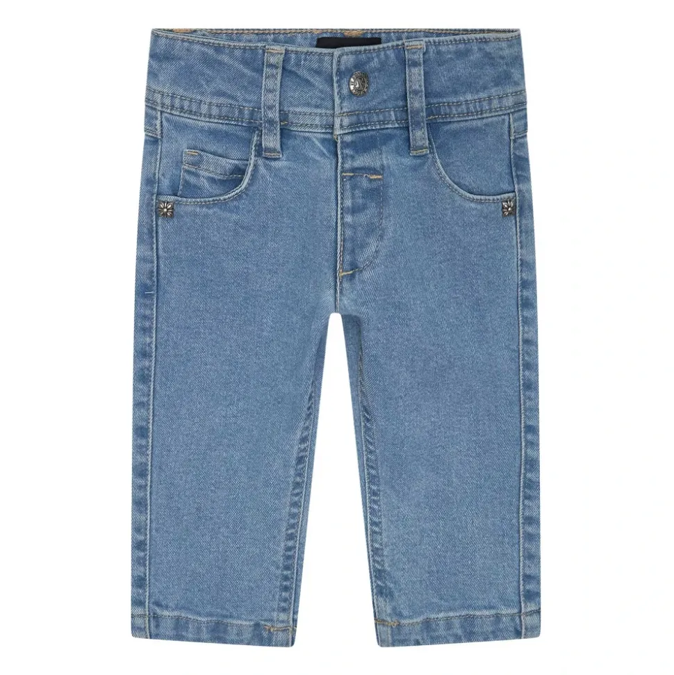 Logo-broderte jeans
