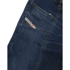 Logo Patch Wide Leg Jeans