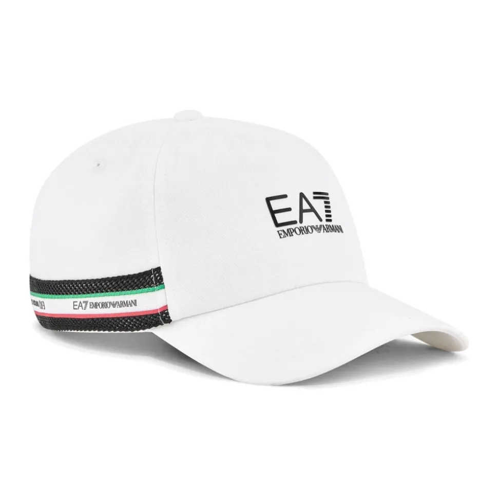 Logo Print Bomulls Baseballcaps