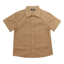 Logo Print Junior Shirt Sand Style