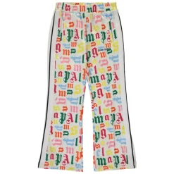 Logo Print Sports Pants Elastic Waistband