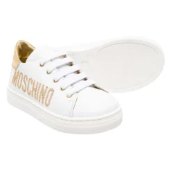 Logosneakers i skinn