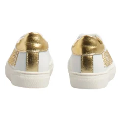 Logosneakers i skinn