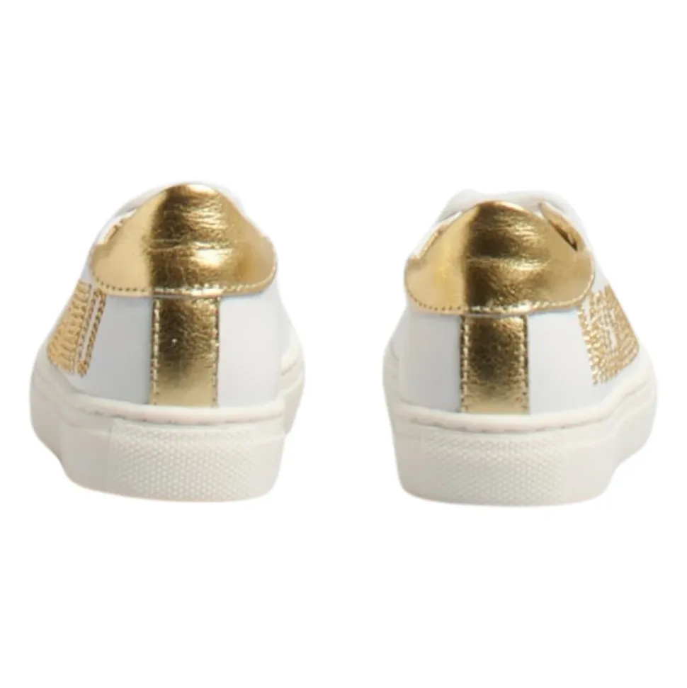 Logosneakers i skinn