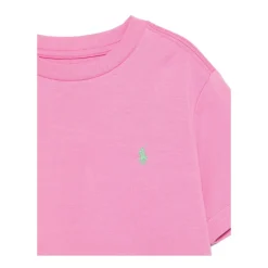 Logo T-skjorte Blå Rød Crew Neck