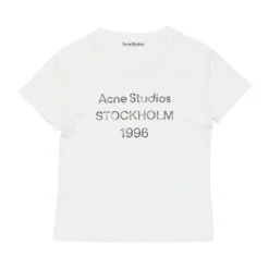 Logo T-skjorte med slitte detaljer