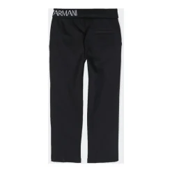 Logo-waistband Straight-leg Trousers