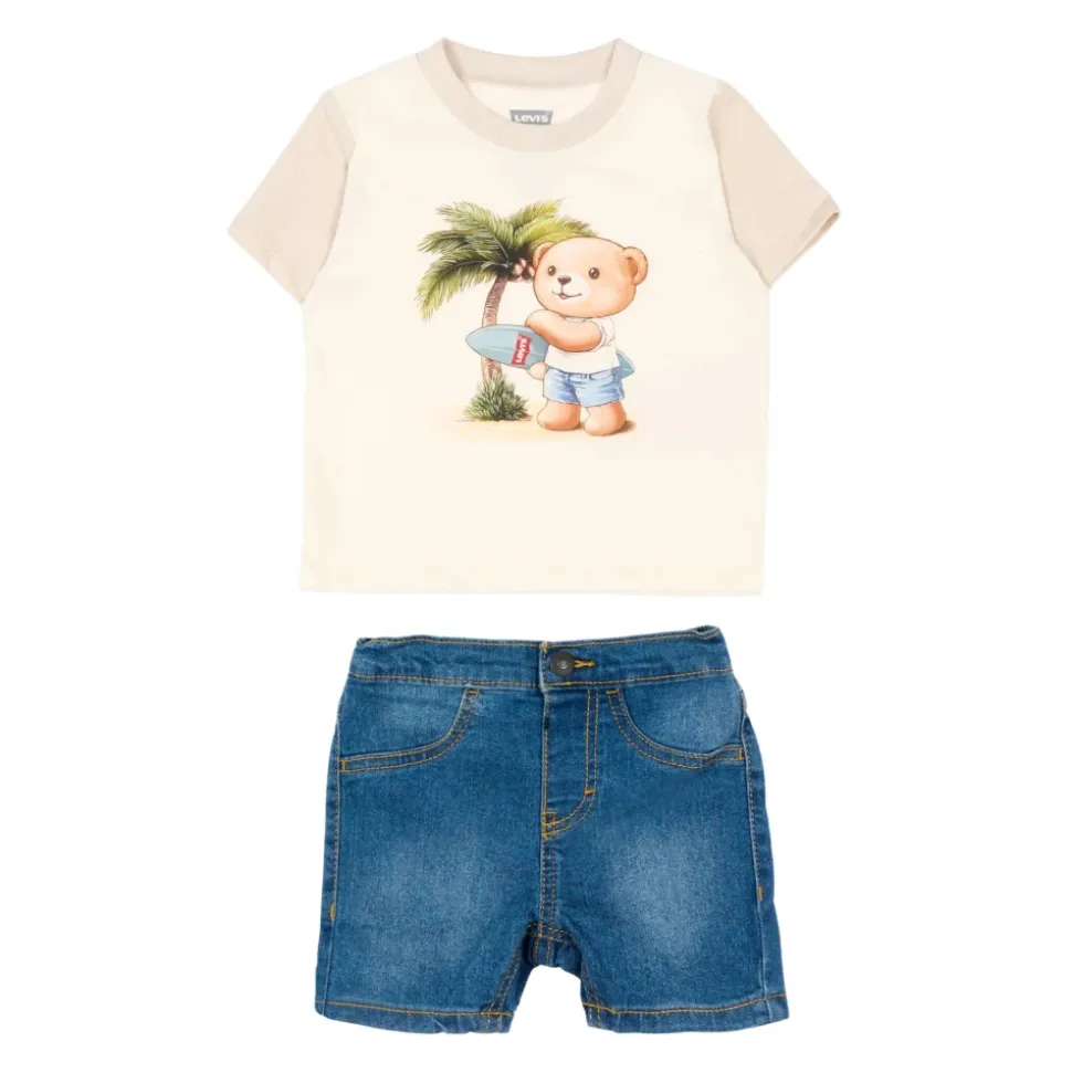 LVB Palm Tree Tee & Denim Set
