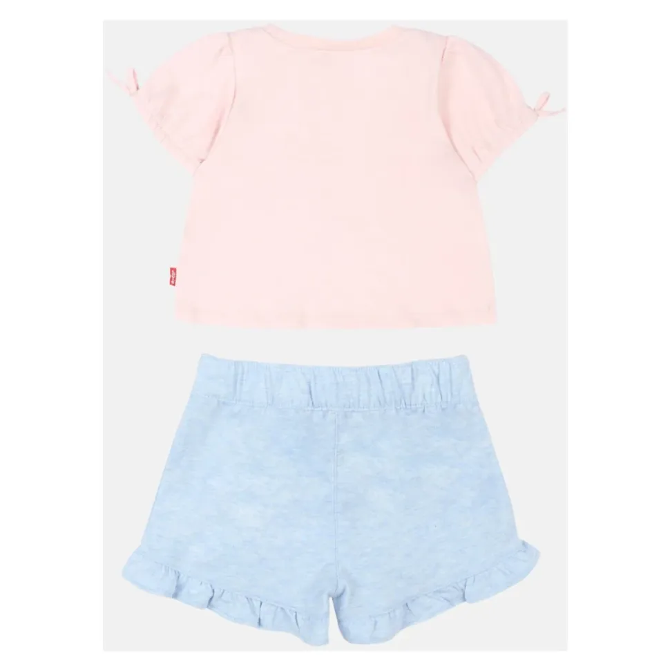 LVG BOW SLV TEE & BELTED SHORT SET