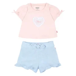 LVG BOW SLV TEE & BELTED SHORT SET